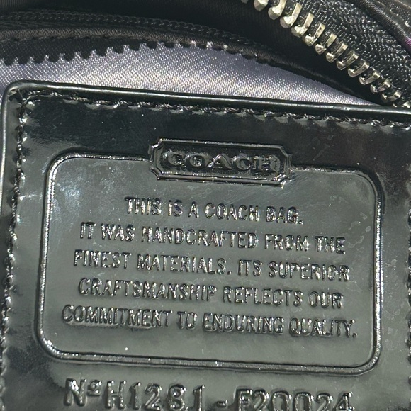 Coach Poppy purple ocelot shoulder bag - Picture 7 of 7